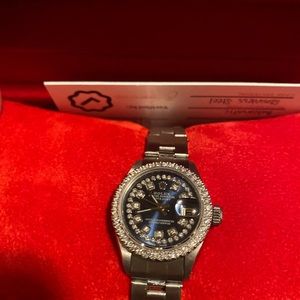 Rolex Datejust 26mm Diamond Dial Bezel Oyster Band natural VVS 1.15ct Diamonds.